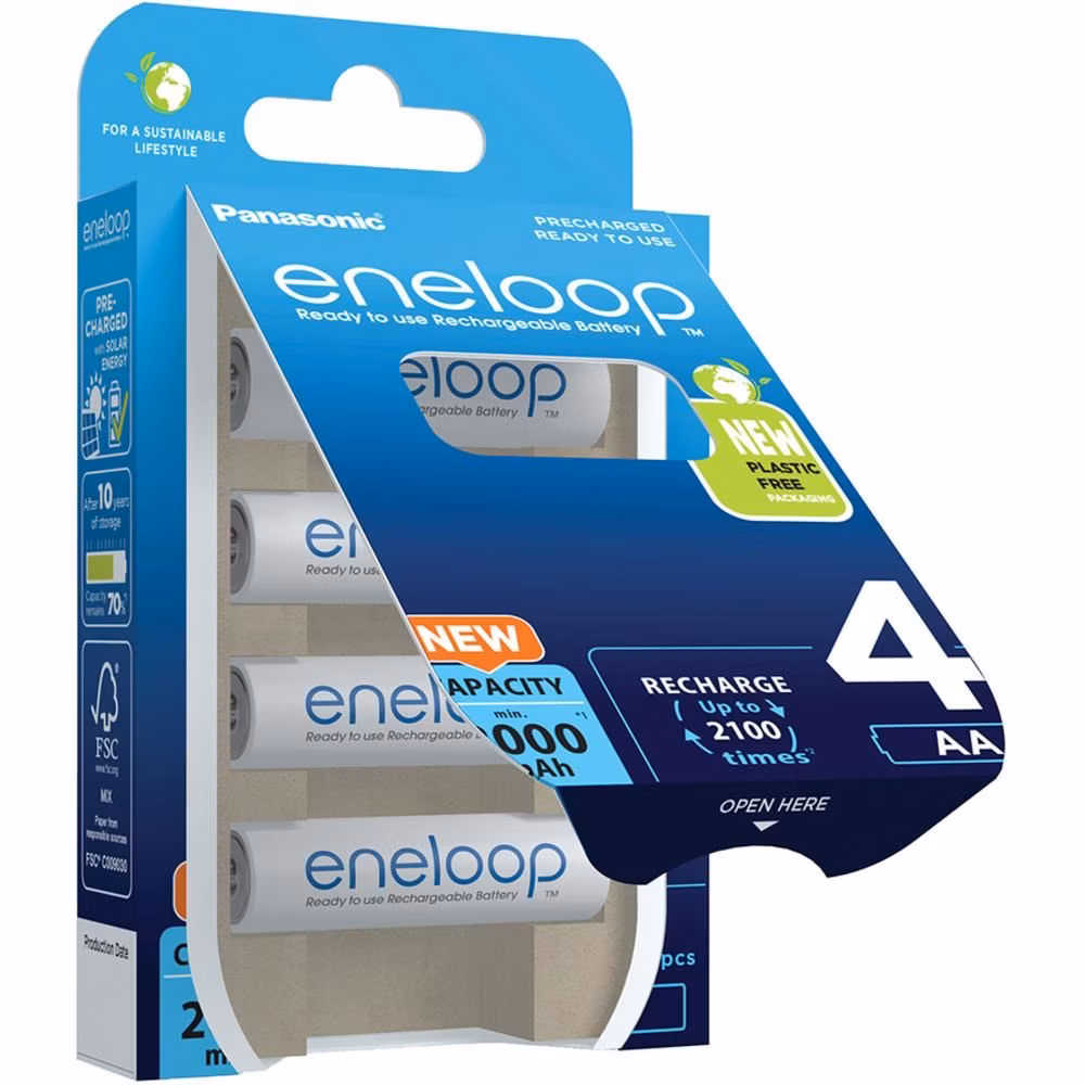 PANASONIC Eneloop - opened paper blister - blue