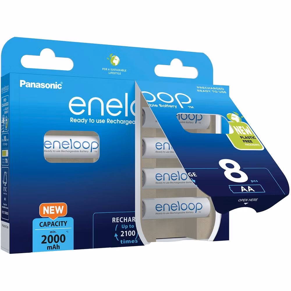 PANASONIC Eneloop - opened paper blister - blue