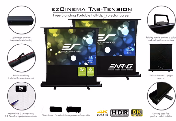 ezCinema Tab Tension série - přehled hlavních vlastností