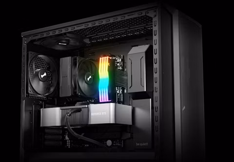 obrázek chladič Be quiet! PURE ROCK 3 Black v PC skříni