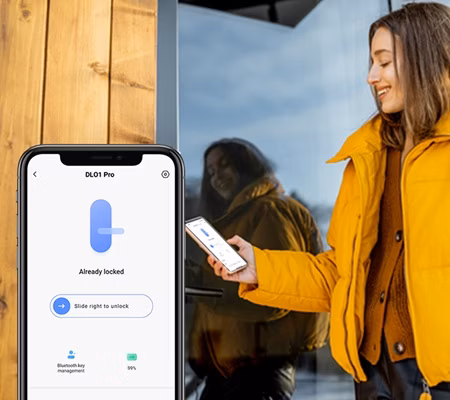obrázek odemknutí pomocí mobilní aplikace