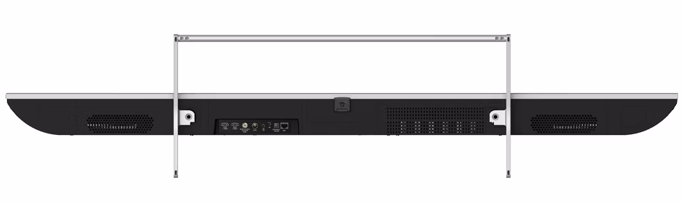 obrázek smart TV Strong SRT65UG8773C spodní strana s konektory