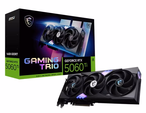 obrázek MSI GeForce RTX 5060 Ti 16G GAMING TRIO OC
