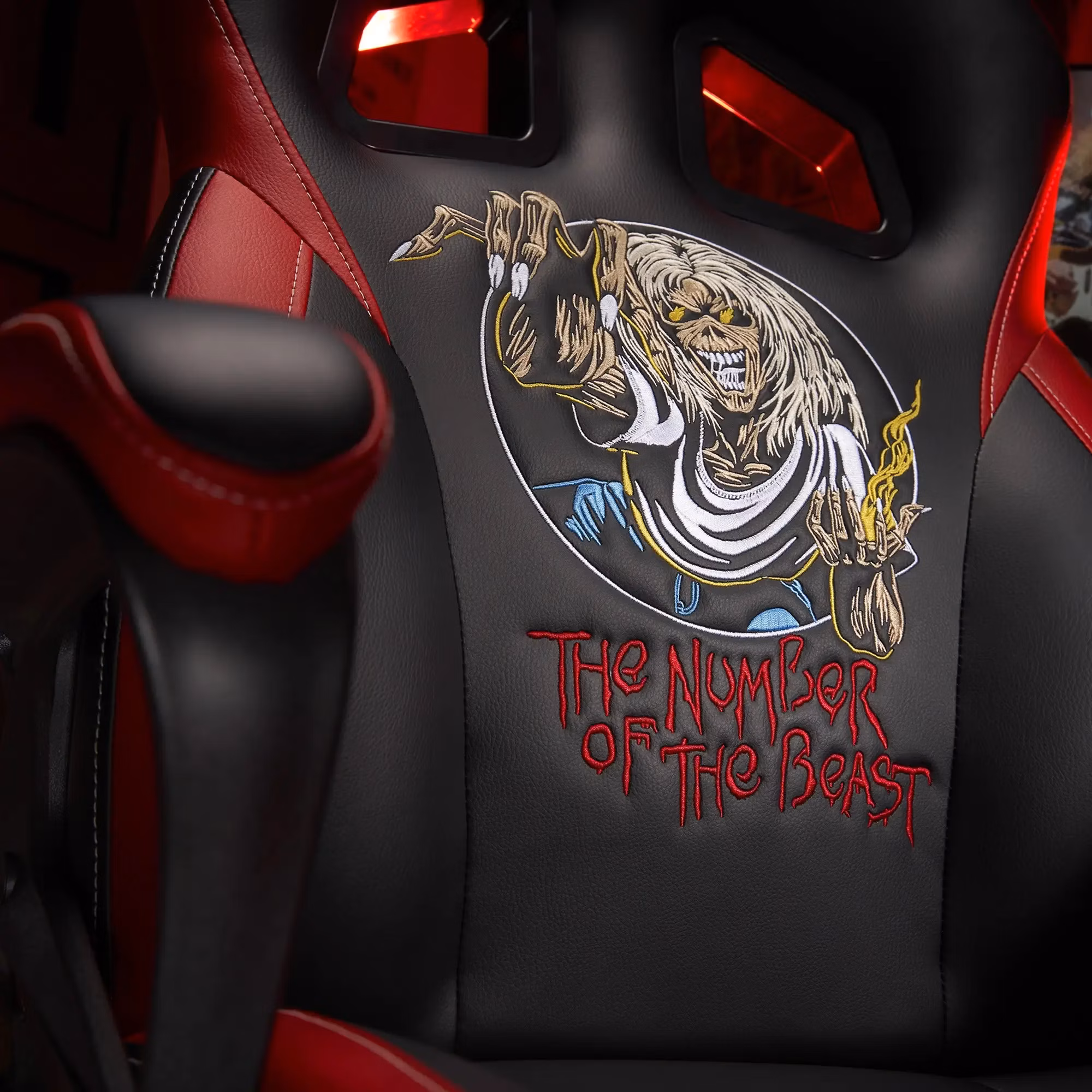 herní židle Iron Maiden Gaming Seat Original detail