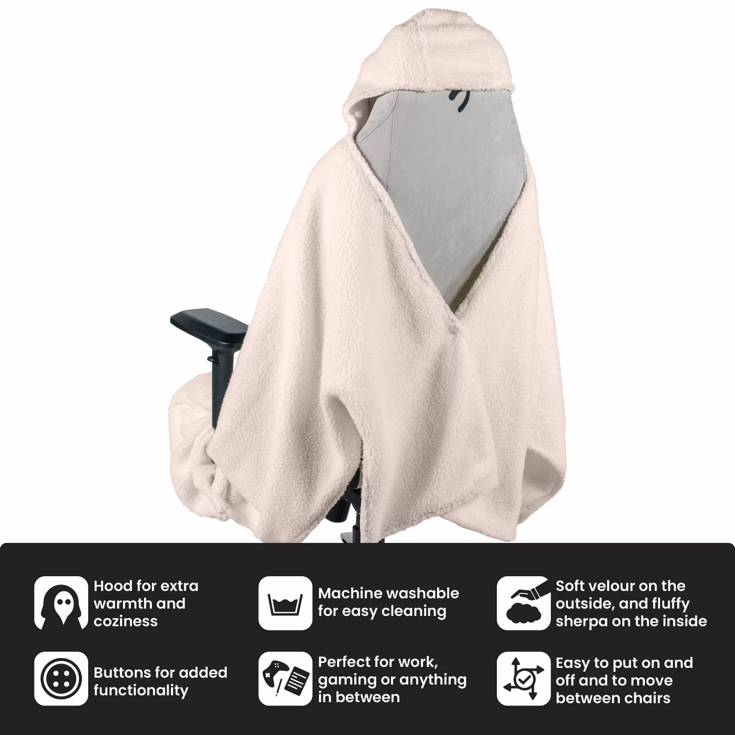 Arozzi Chair Blanket bílá