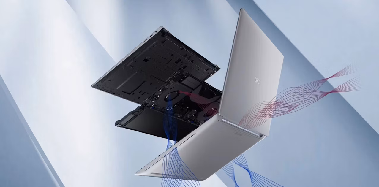 notebook Dell 16 Premium DA16250 chlazení