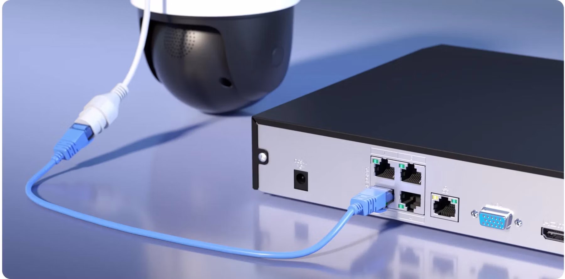 8 PoE portů (10/100 Mbps IEEE 802.3af/at)