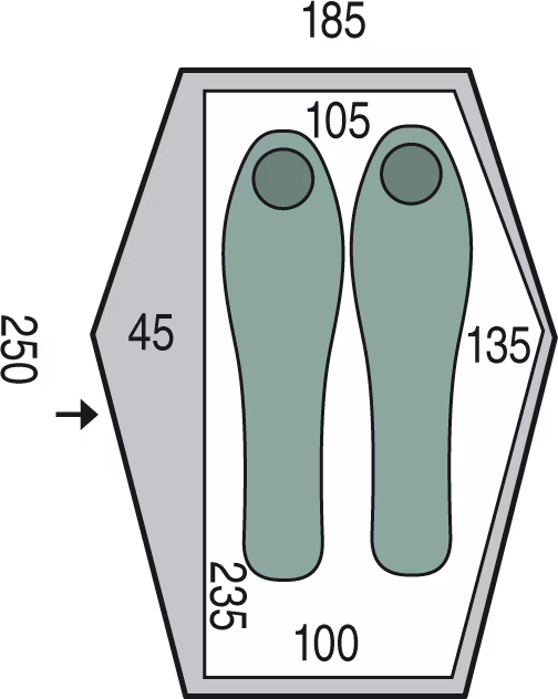 pôdorys stanu Echo 2