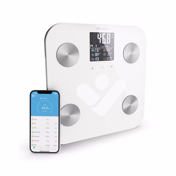 TrueLife FitShape S6 BT White - Hmotnosť je len číslo, spoznajte svoje telo do detailu